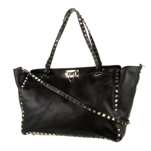 Valentino Garvavani Rockstud Leather Tote Crossbody - Picture 2 of 13